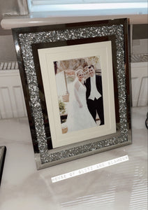 2 x Desktop Silver Photo Frame