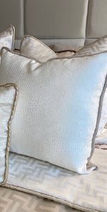 Rome Cushion in Ivory