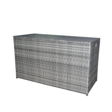 Load image into Gallery viewer, Wicker 154 Gallon Patio Storage Chest, Grey