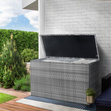 Load image into Gallery viewer, Wicker 154 Gallon Patio Storage Chest, Grey