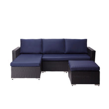 Load image into Gallery viewer, 3 Piece Patio Sectional Sofa Set
