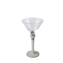 Load image into Gallery viewer, Silver Martini Glass