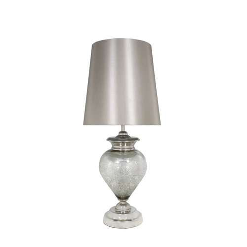 Mercury Pearl Regal Lamp With Champagne Shade