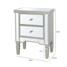 Load image into Gallery viewer, Apollo Vista Dark Champagne Bedside Cabinet