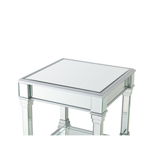 Load image into Gallery viewer, Venus Silver Mirror End Table