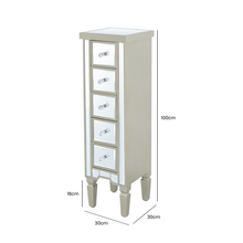 Load image into Gallery viewer, Apollo Vista Dark Champagne 5 Drawer Tallboy Cabinet