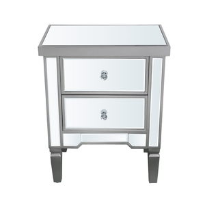 Apollo Vista Silver Bedside Cabinet