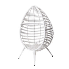 Load image into Gallery viewer, Patio Wicker Egg Chair White