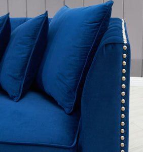 Royal Blue Chester Corner Suite - Left