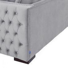 Load image into Gallery viewer, Mayfair Velvet Tufted Grey Corner Suite-Left