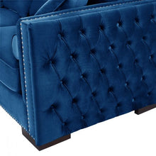 Load image into Gallery viewer, Mayfair Velvet Tufted Royal Blue Corner Suite-Left