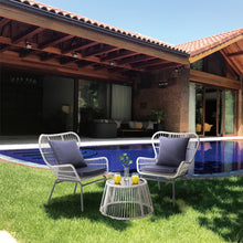 Load image into Gallery viewer, 3 Piece Patio Wicker Bistro set
